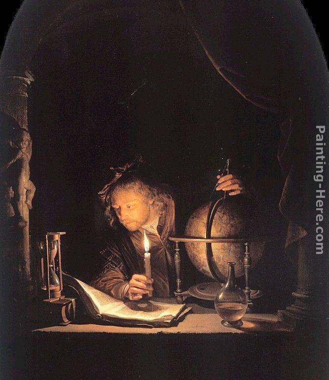 Gerrit Dou The Astronomer by Candlelight